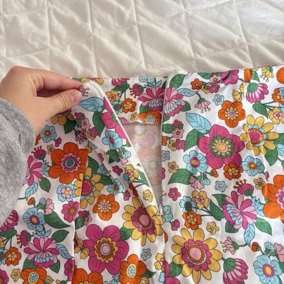 Love On A Hanger Juniors Size 9 Floral Flower Mini Skirt Hippie Boho Bohemian - Picture 6 of 6